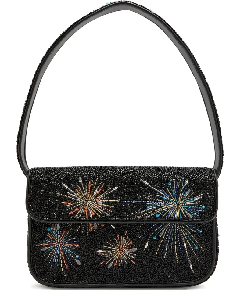 STAUD beaded-firework shoulder bag - Schwarz Schwarz