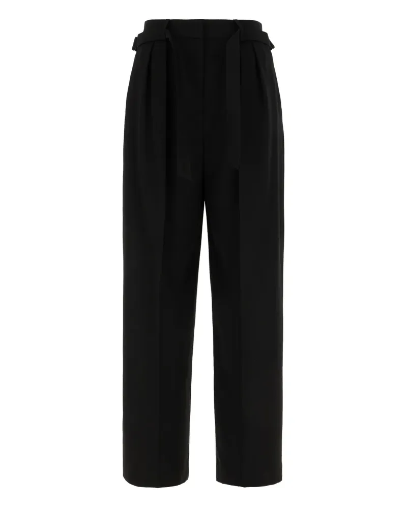 JUUN.J Plissierte Hose mit Gürtel - Schwarz Schwarz