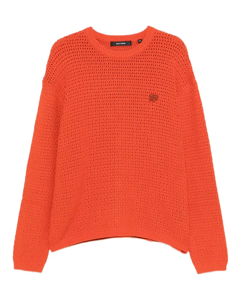 Daily Paper Pullover mit Pointelle-Strickmuster - Orange Orange