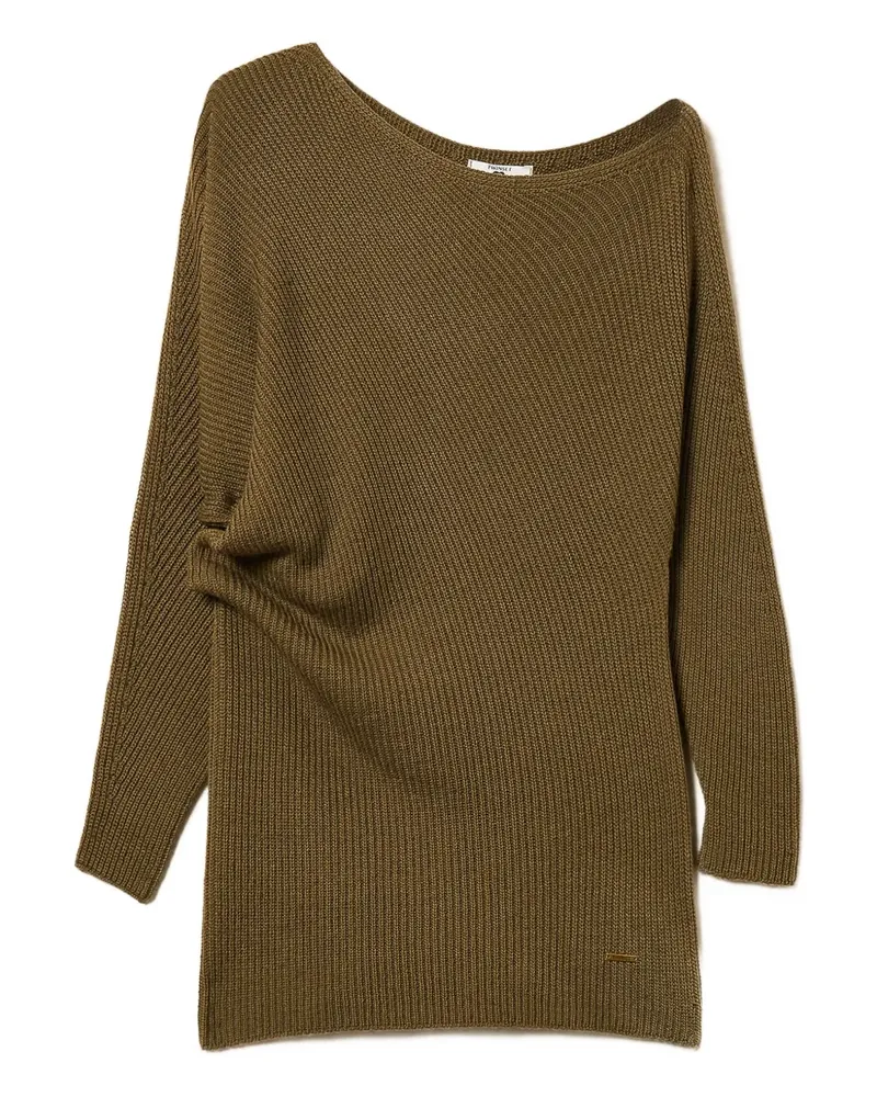 Twin-Set Asymmetrischer Pullover - Grün Grün