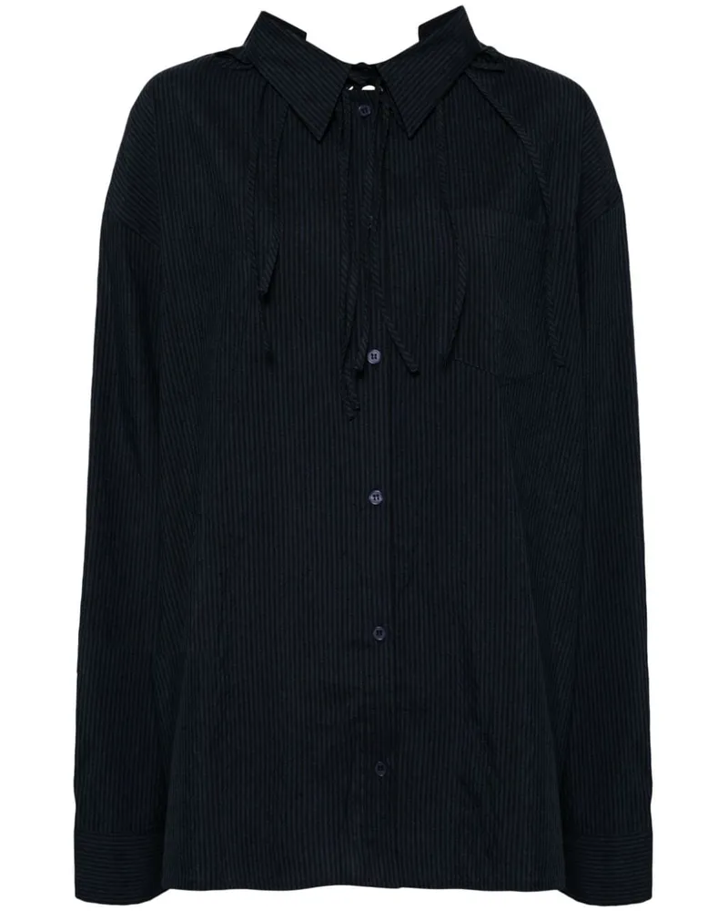 pushBUTTON Hemd im Oversized-Look - Blau Blau