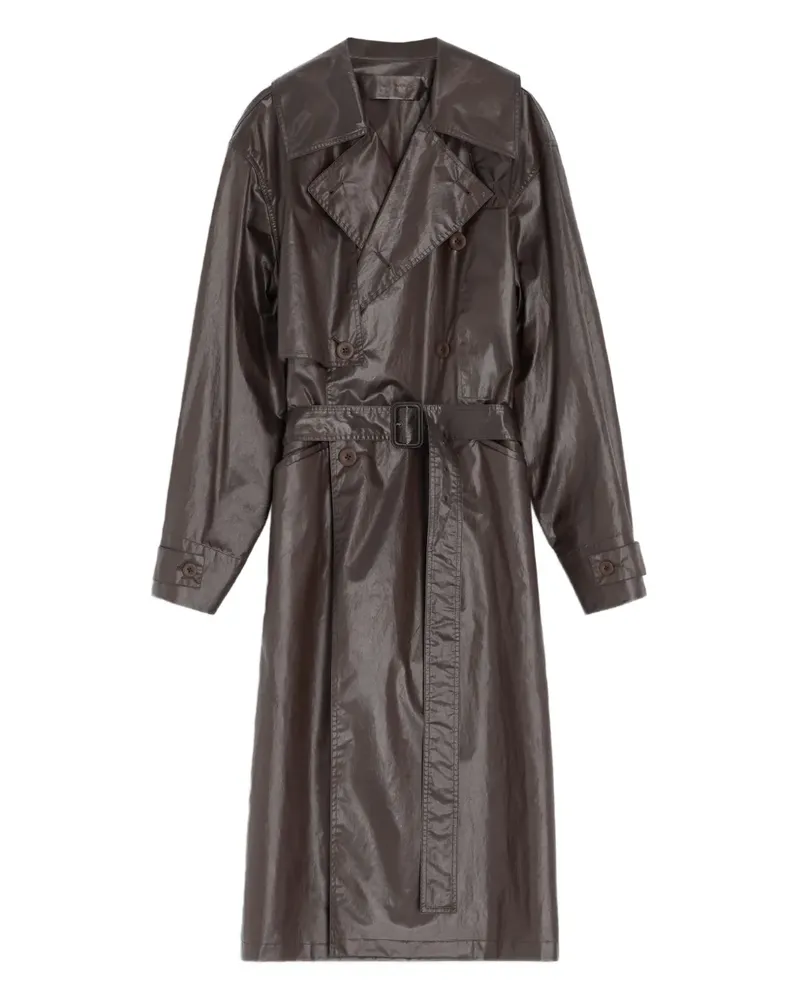 Christophe Lemaire Doppelreihiger Trenchcoat - Braun Braun