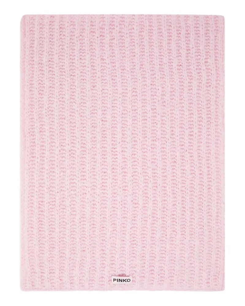 Pinko Gerippter Strickschal - Rosa Rosa