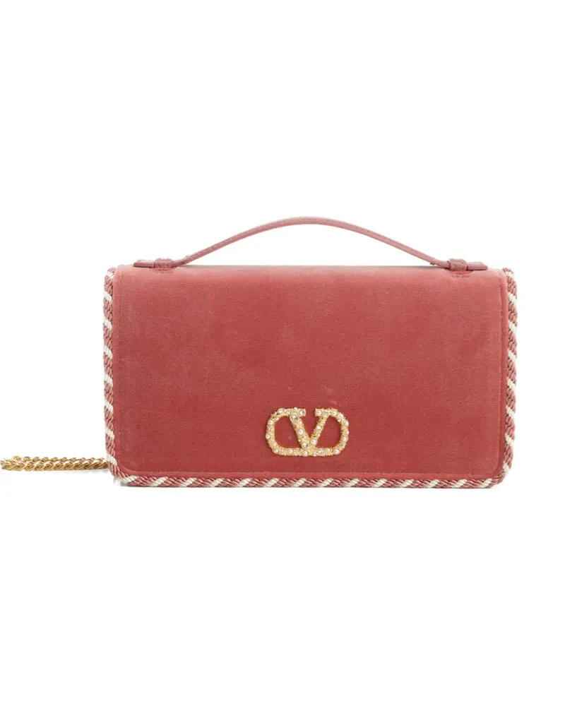 Valentino Garavani Handtasche mit geflochtenen Kanten - Rosa Rosa