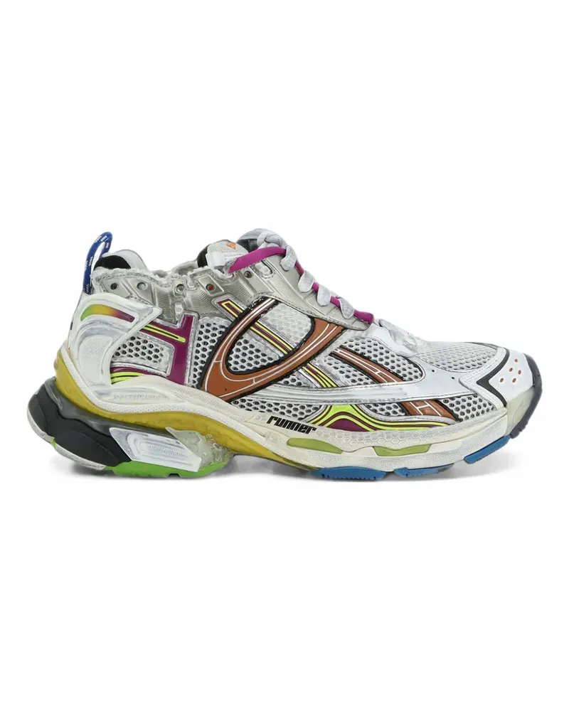 Balenciaga Mehrfarbige Runner Sneakers - Weiß Weiß