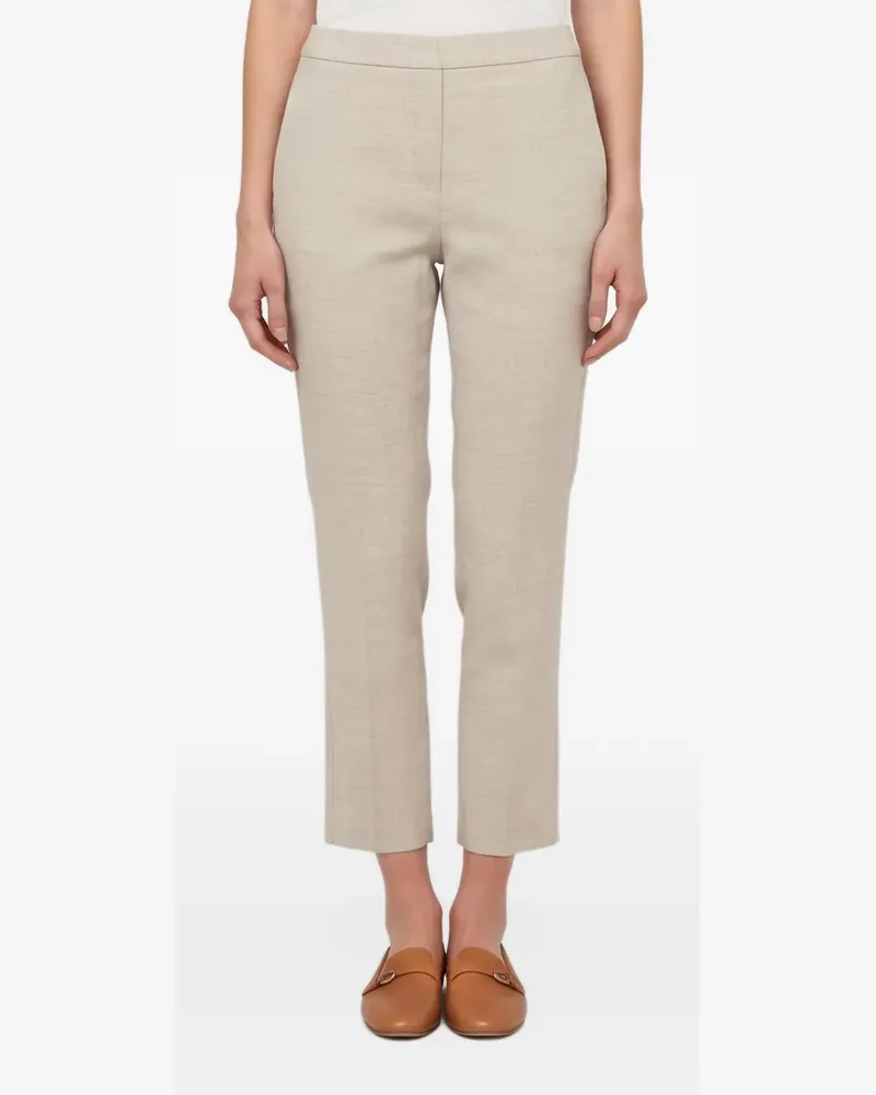 Theory Cropped-Hose mit geradem Bein - Nude Nude