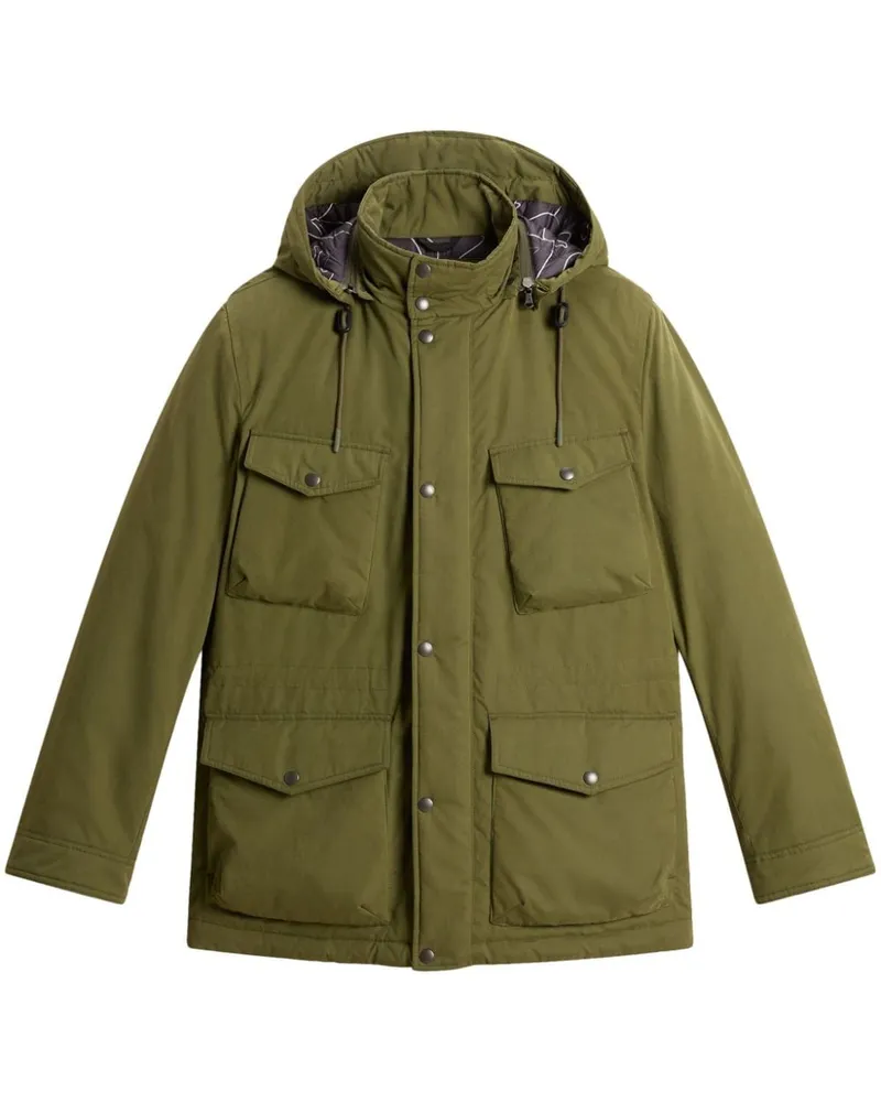 Woolrich Gefütterte Kapuzenjacke - Grün Grün