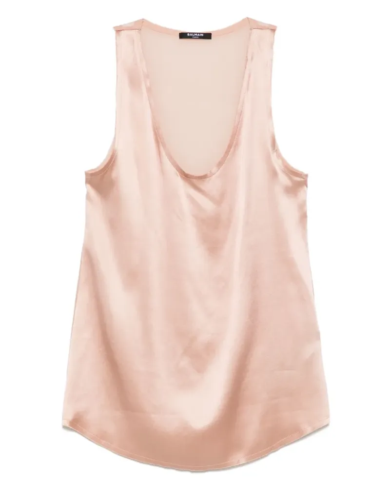 Balmain Oberteil aus Seide - Rosa Rosa