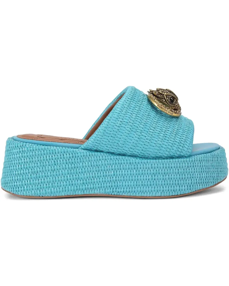 Kurt Geiger Chelsea Flatform-Mules - Blau Blau