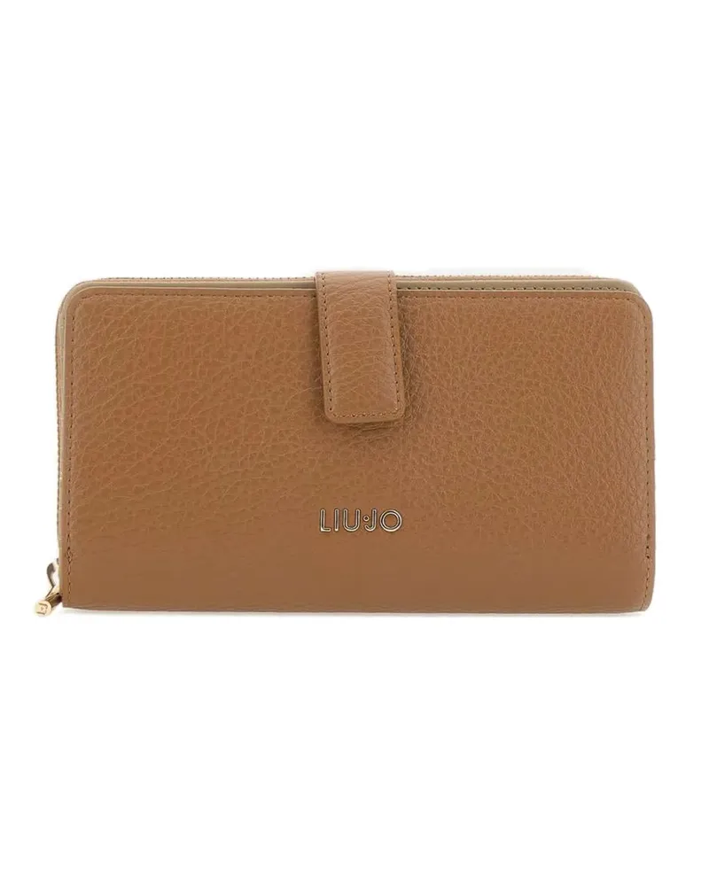 Liu Jo Portemonnaie mit Logo - Braun Braun