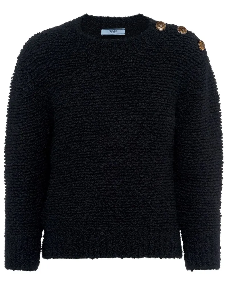 Prada Pullover mit Logo - Schwarz Schwarz