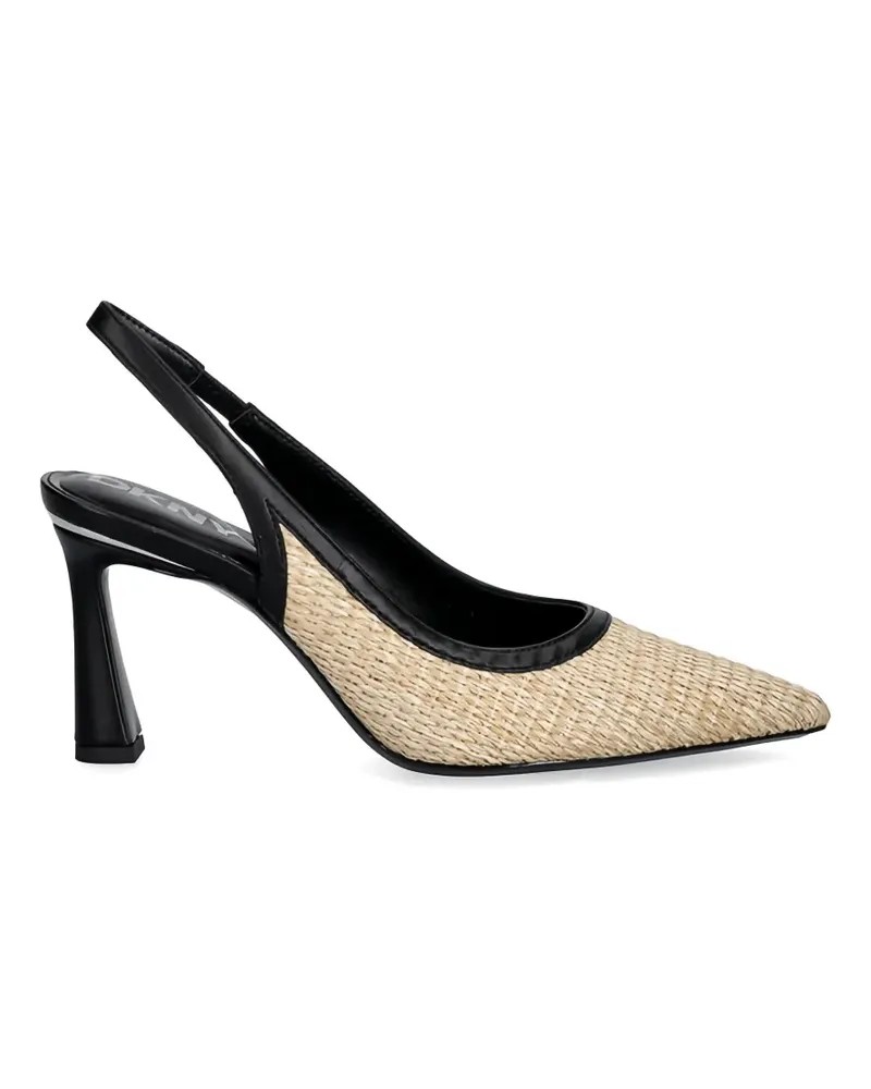 DKNY woven slingback pumps - Nude Nude