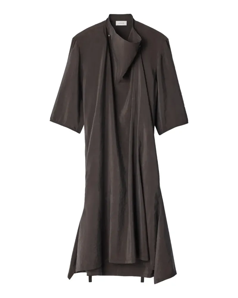 Christophe Lemaire soft-collar dress in dry silk - Braun Braun