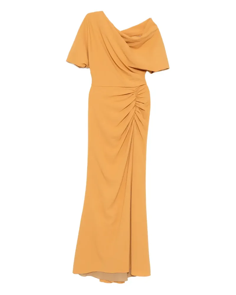 Amsale Kleid mit gekörnter Struktur - Orange Orange