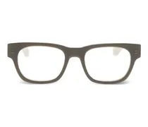 Brille mit eckigem Gestell - Braun