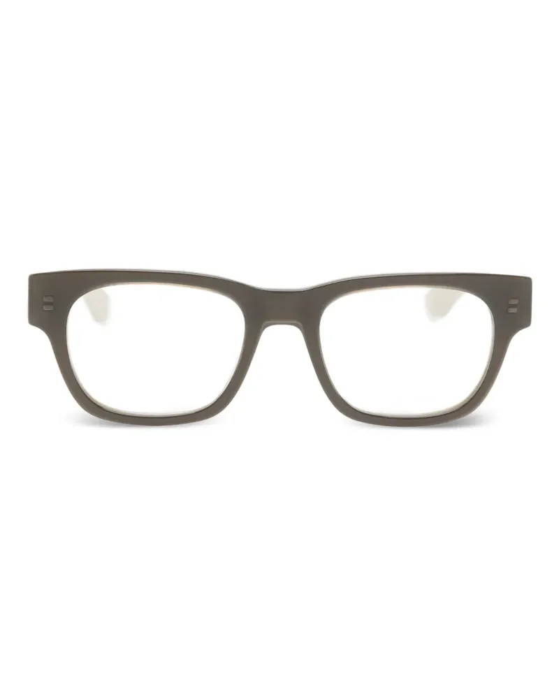 Alexander McQueen Brille mit eckigem Gestell - Braun Braun