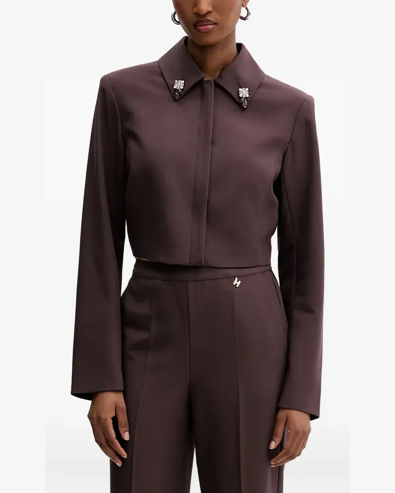 Silvian Heach Jacke mit verziertem Kragen - Braun Braun