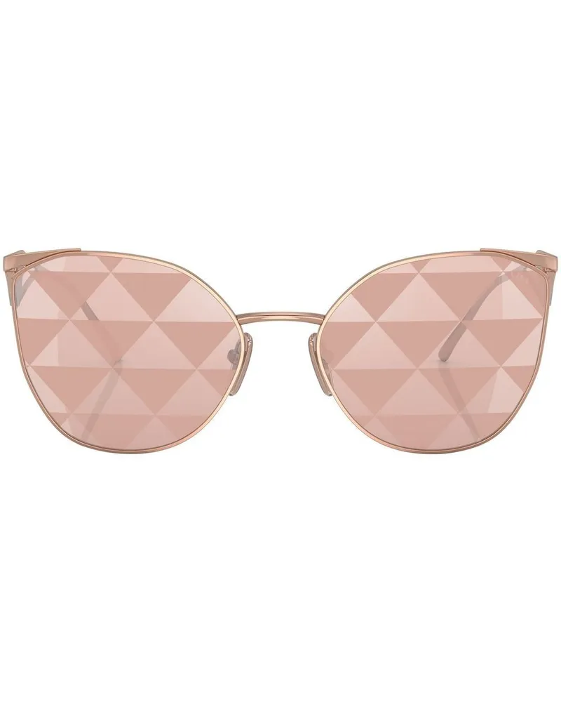 Prada Sonnenbrille mit Logo - Rosa Rosa