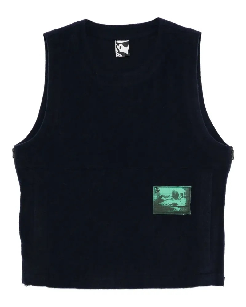 GR10K Pullunder mit Patch - Blau Blau