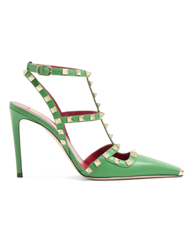 Valentino Garavani Rockstud Pumps aus Ziegenleder - Grün Grün