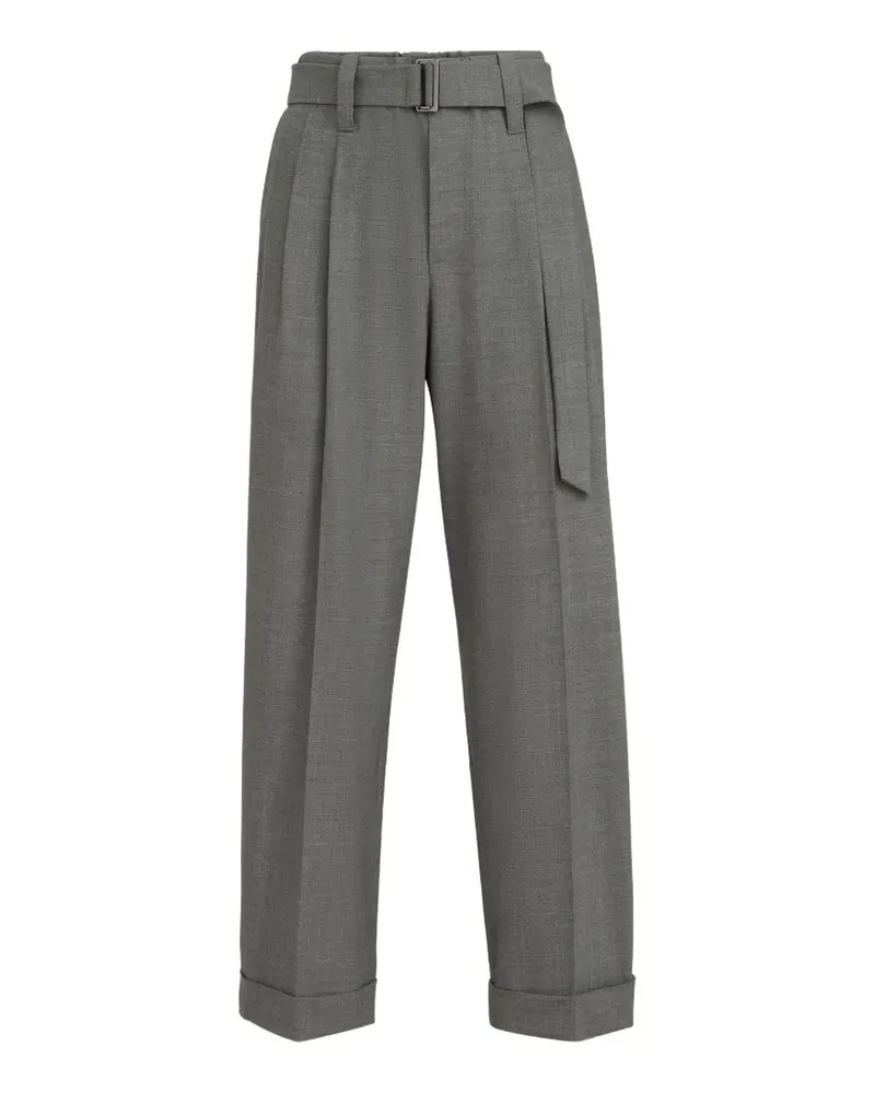 Brunello Cucinelli Lässige Sartorial Hose aus Tropical-Luxury-Wolle - Grau Grau