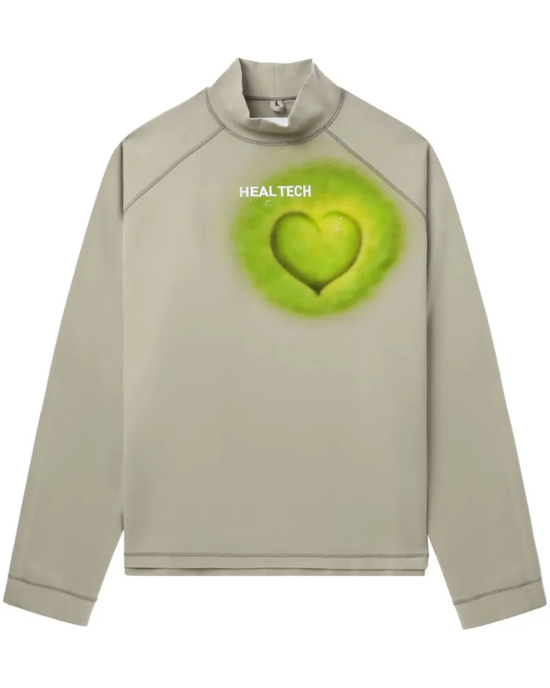 Doublet T-Shirt mit Herz-Motiv - Grün Grün