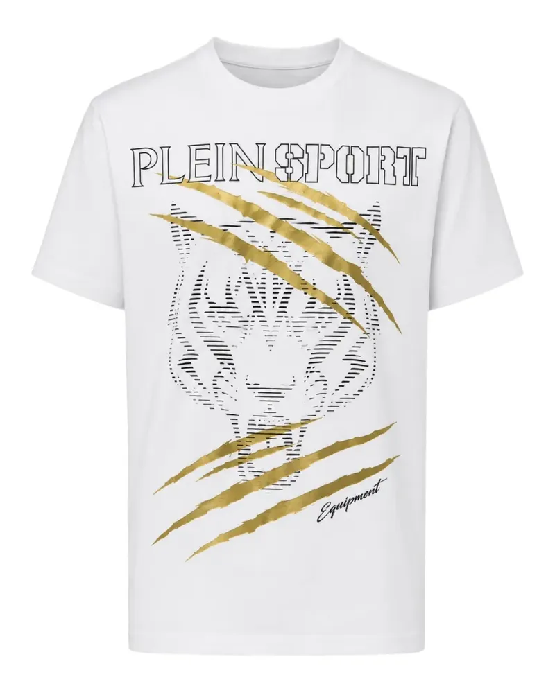 Philipp Plein T-Shirt mit Tiger-Print - Weiß Weiß