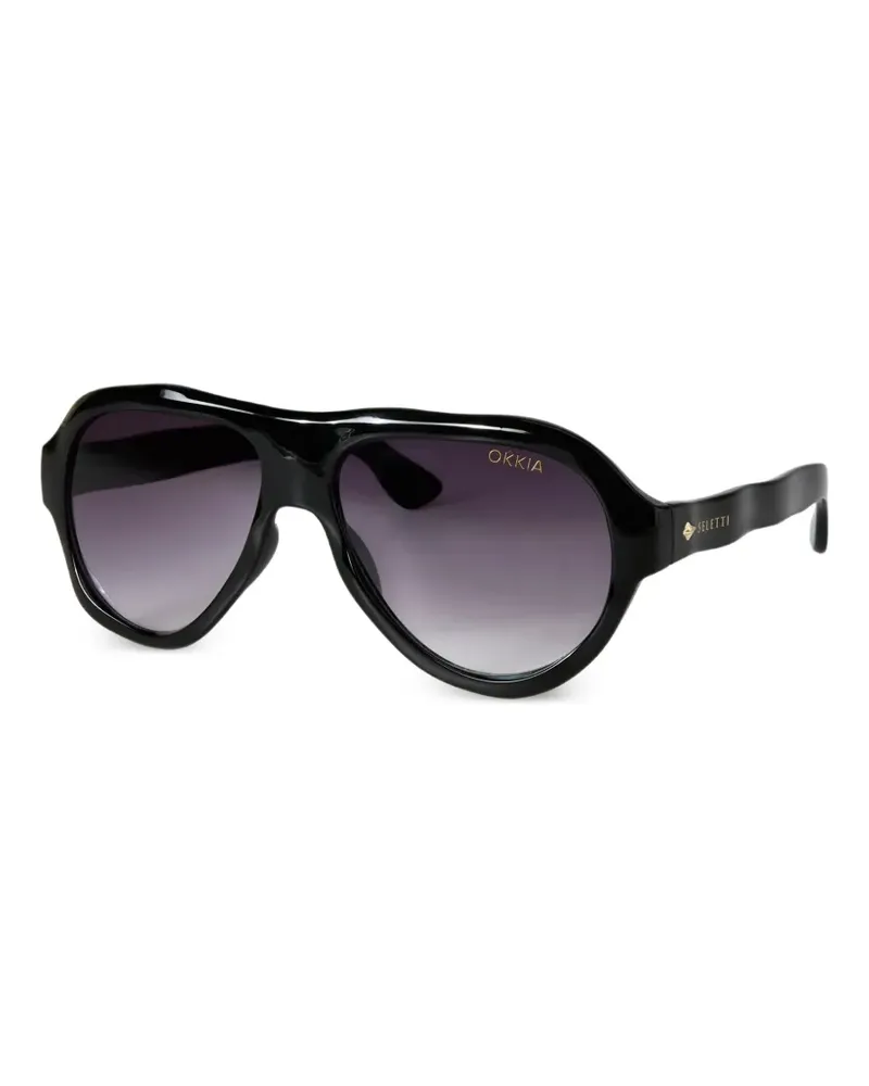 Seletti x Okia Florida Pilotenbrille - Schwarz Schwarz