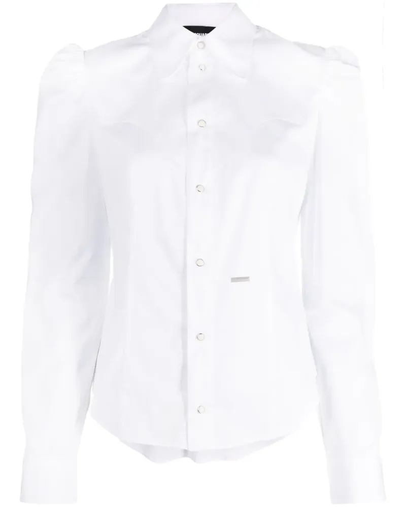 Dsquared2 Hemd mit langen Ärmeln - Weiß Weiß