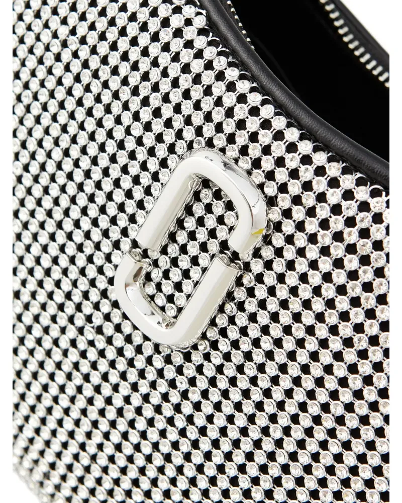 Marc Jacobs Kleine The Curve Schultertasche mit Kristallen - Silber Silber
