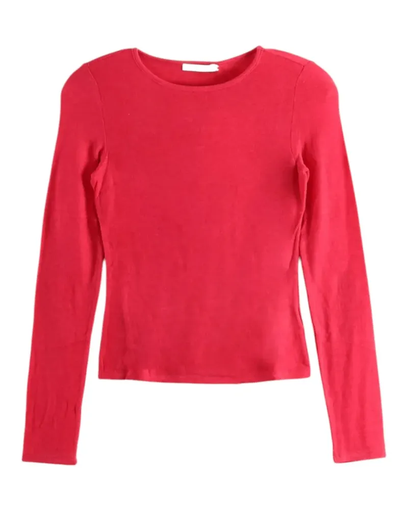 AMOMENTO Klassisches Langarmshirt - Rot Rot