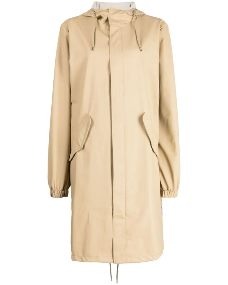 RAINS Wasserfester Parka - Nude Nude