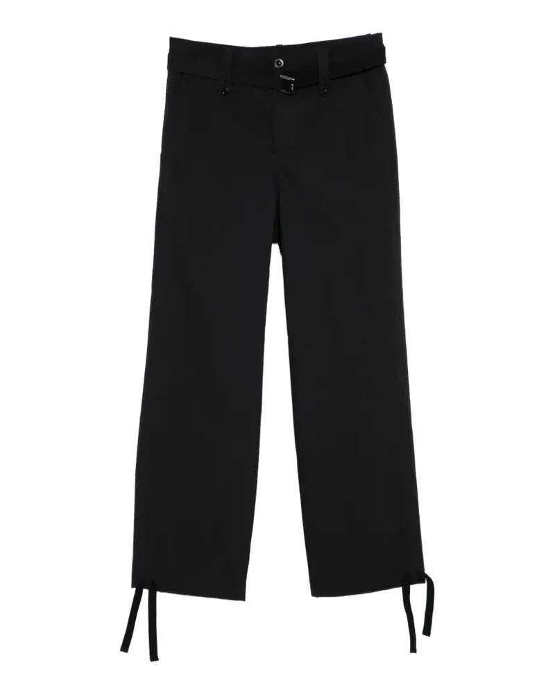 Sacai Hose mit Gürtel - Schwarz Schwarz