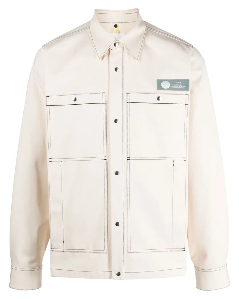 OAMC Hemdjacke mit aufgesetzten Taschen - Nude Nude