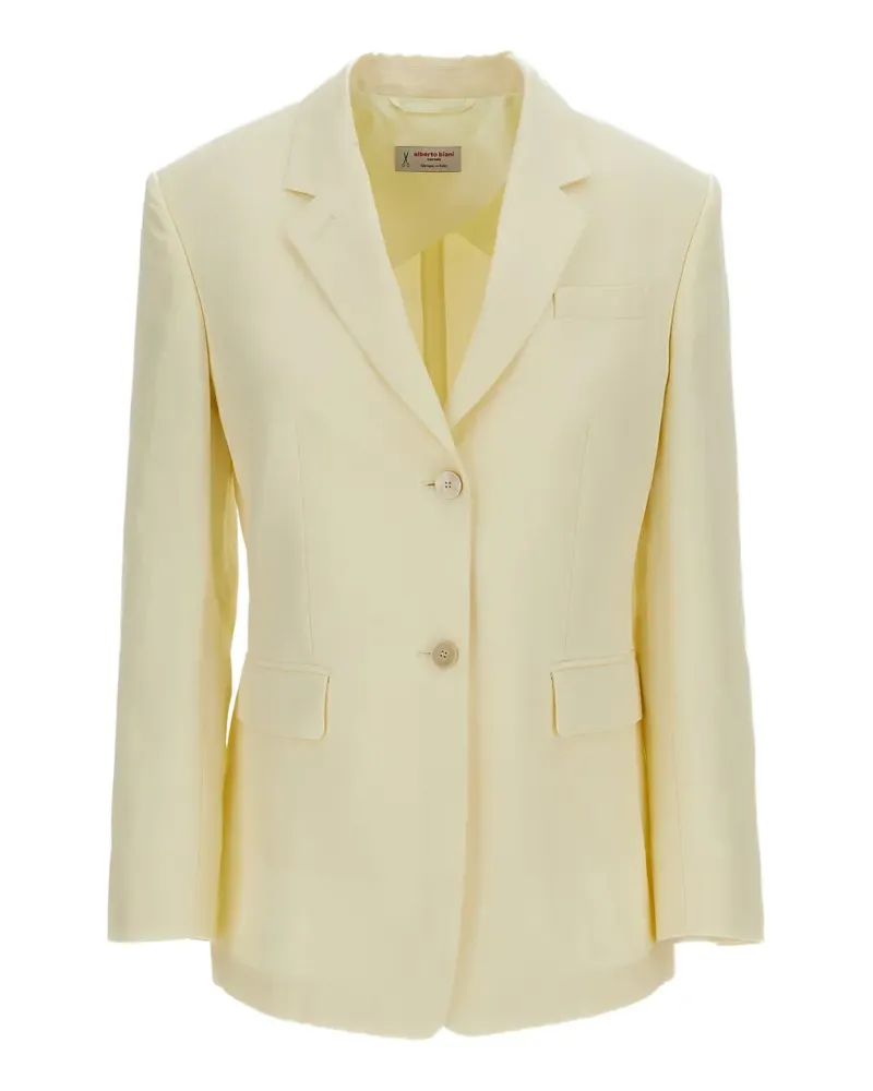 Alberto Biani single-breasted notched-lapels jacket - Gelb Gelb