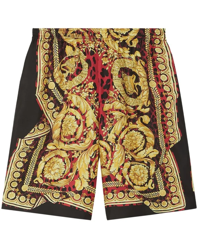 Versace Wild Barocco Seidenshorts - Gelb Gelb