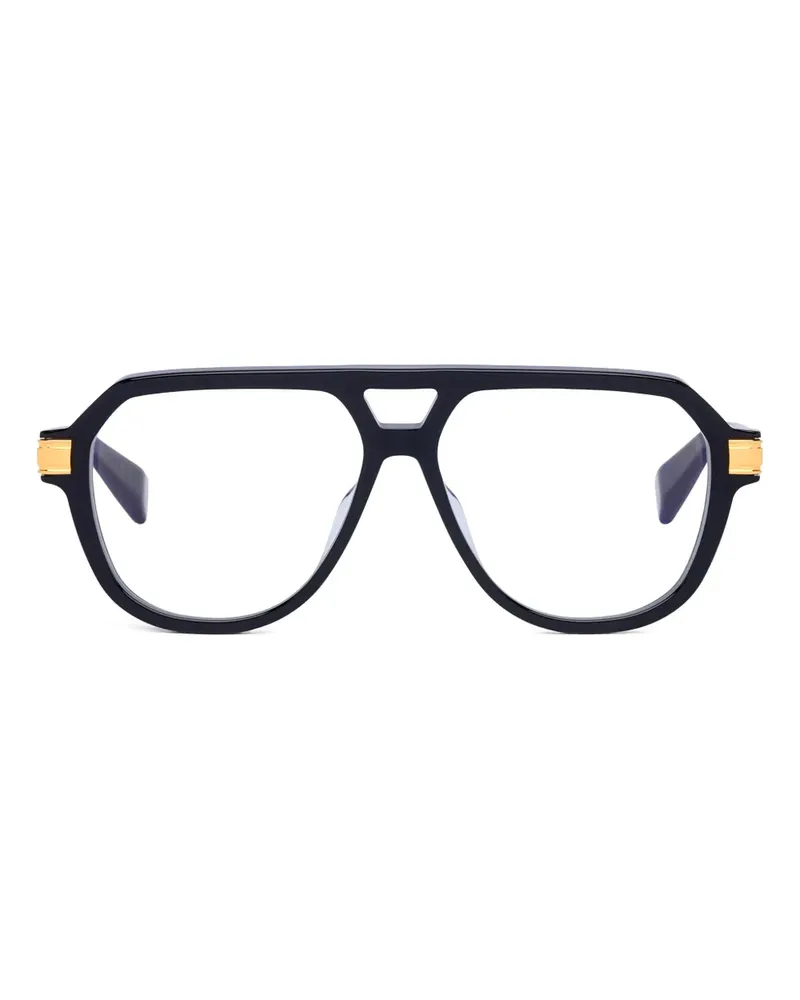 Balmain Klassische Pilotenbrille - Schwarz Schwarz
