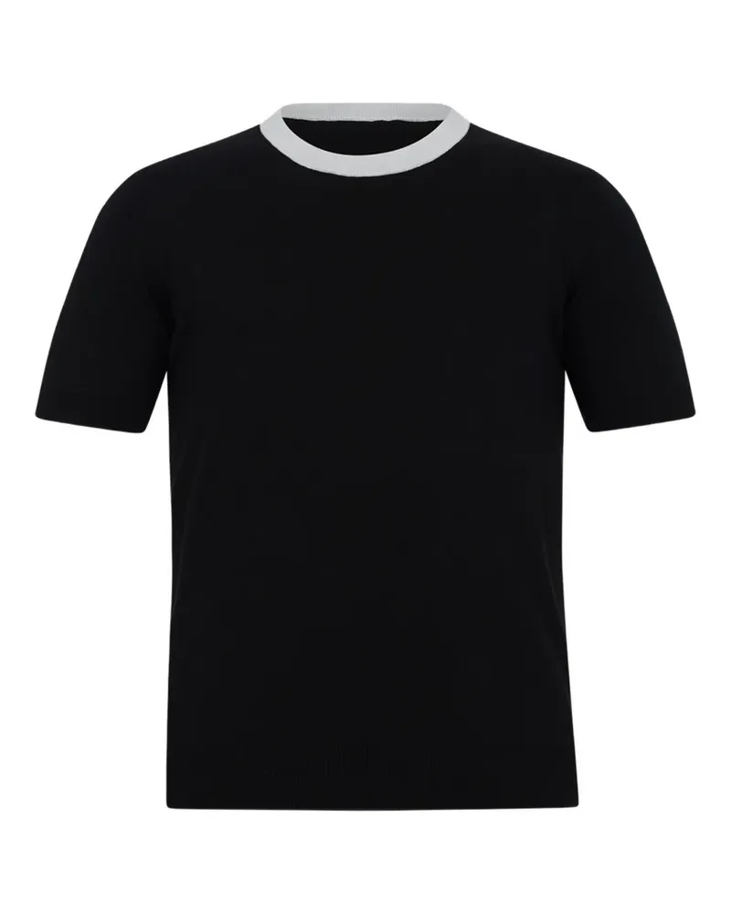 Paolo Pecora Milano Klassisches T-Shirt - Schwarz Schwarz