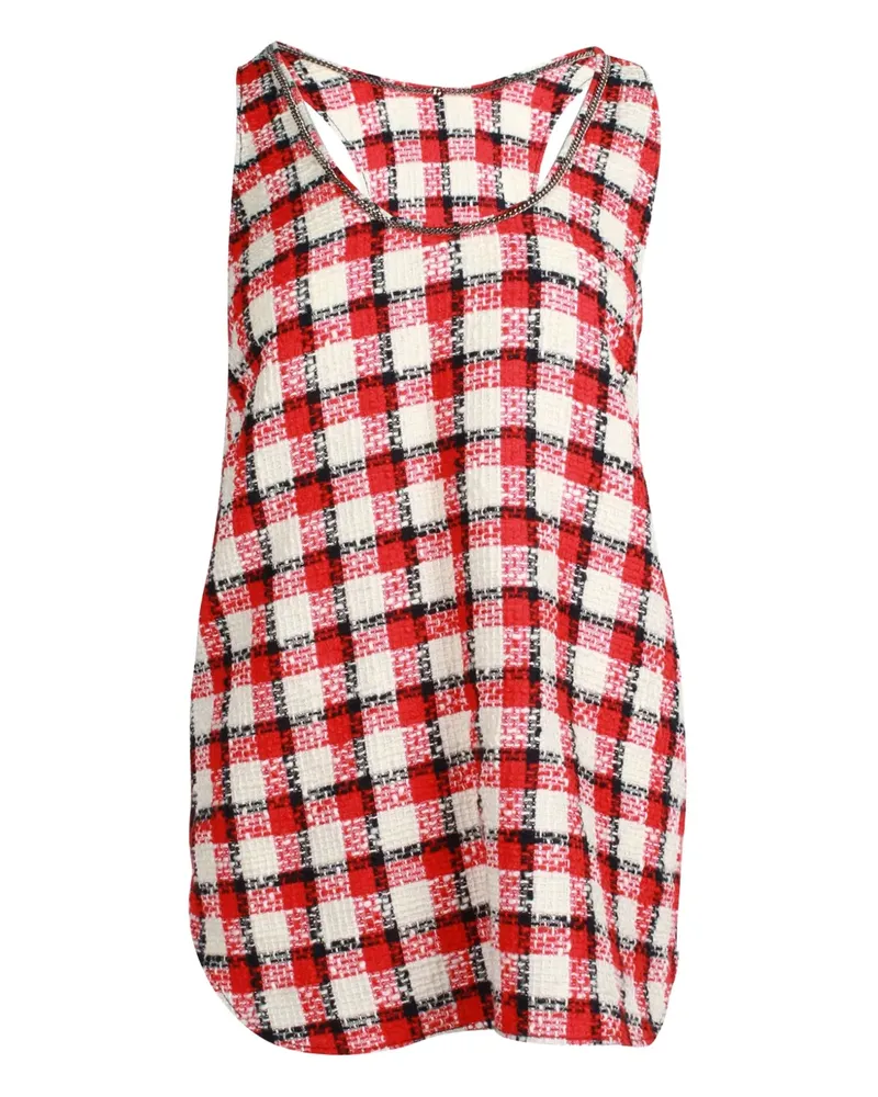 N° 21 plaid racerback top - Rot Rot