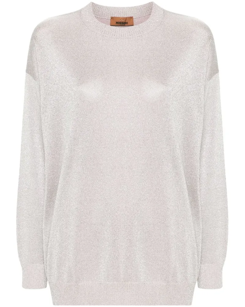 Missoni Pullover im Metallic-Look - Rosa Rosa