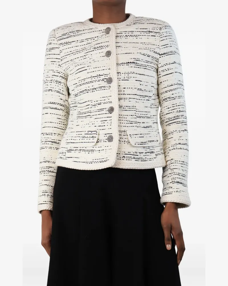 ba&sh Roza tweed jacket - Nude Nude