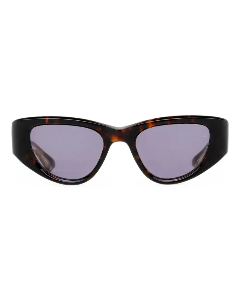 Jacques Marie Mage Seymour cat-eye frame sunglasses - Braun Braun