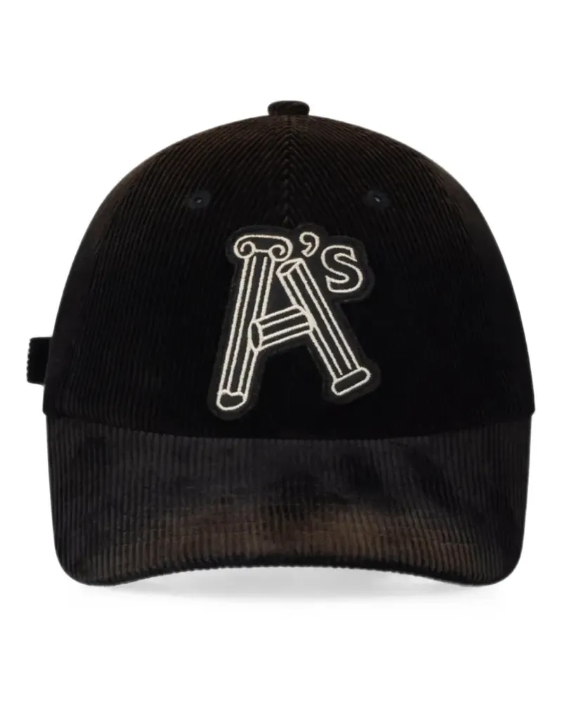 Aries Column A corduroy cap - Schwarz Schwarz