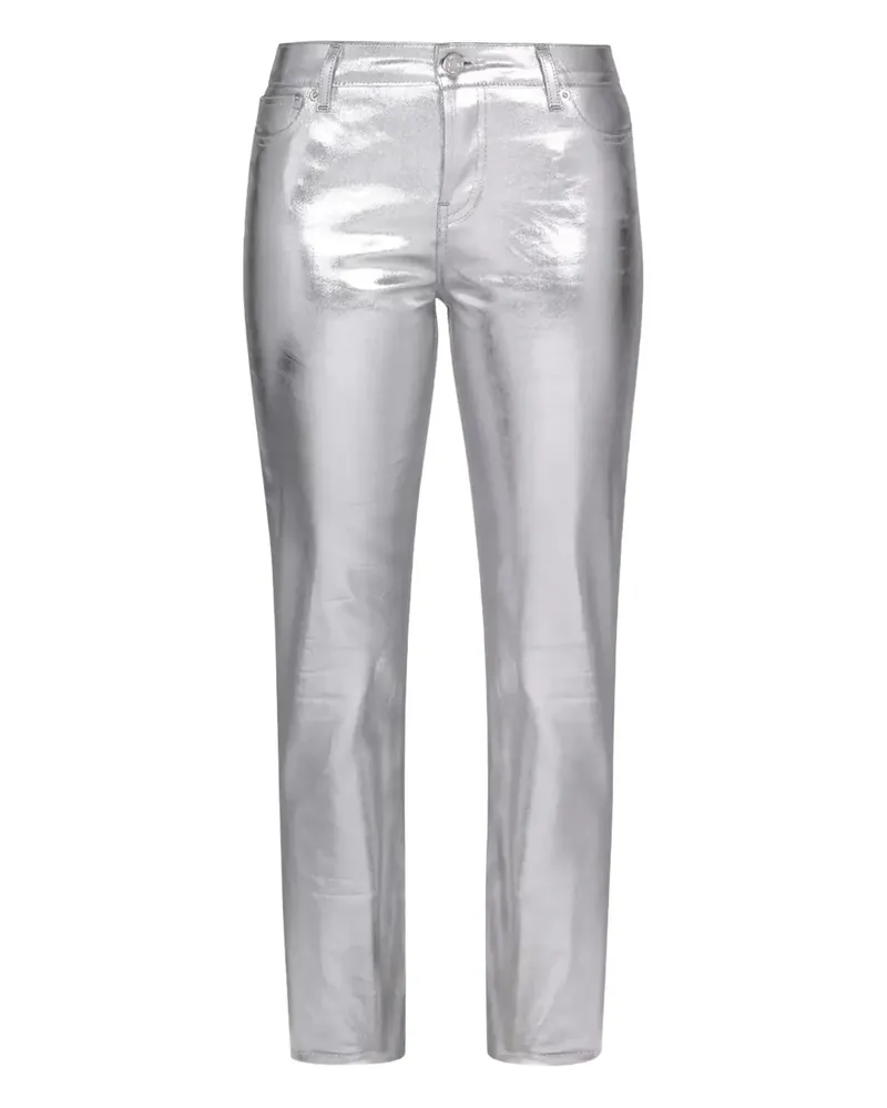Alexandre Vauthier metallic jeans - Silber Silber