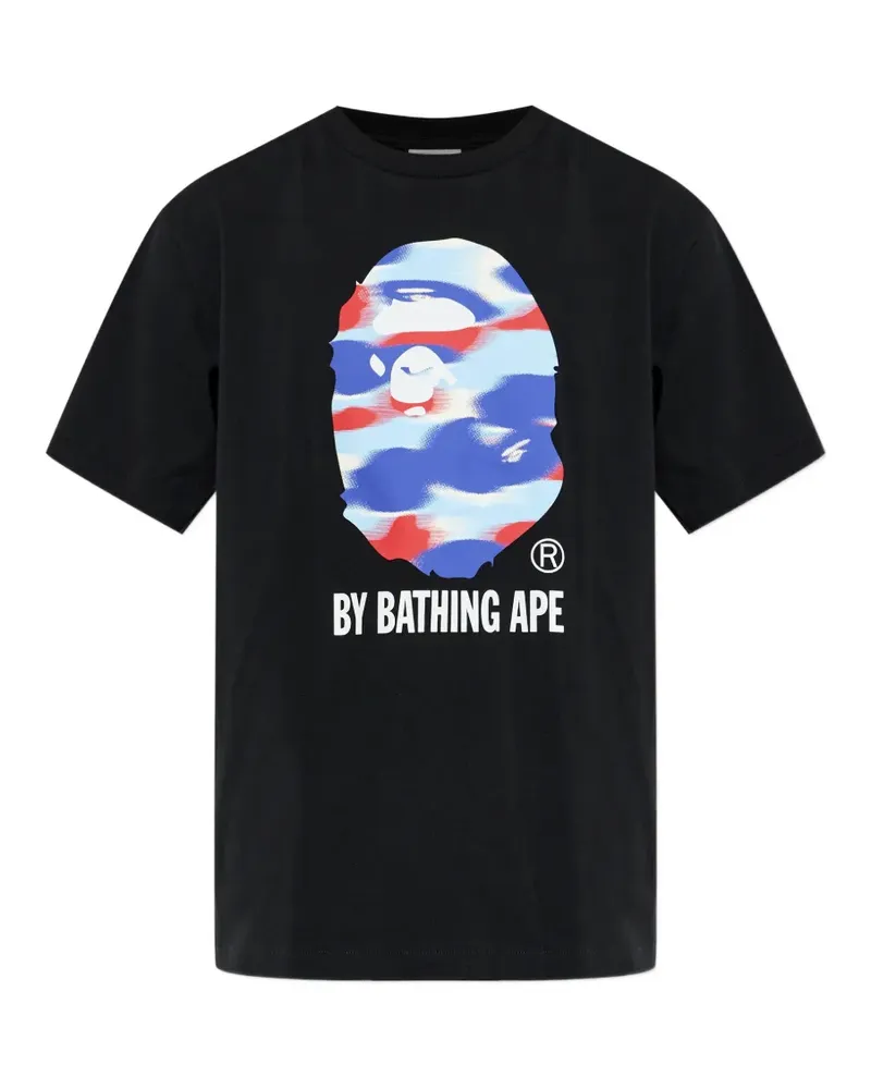 BAPE T-Shirt mit Print - Schwarz Schwarz