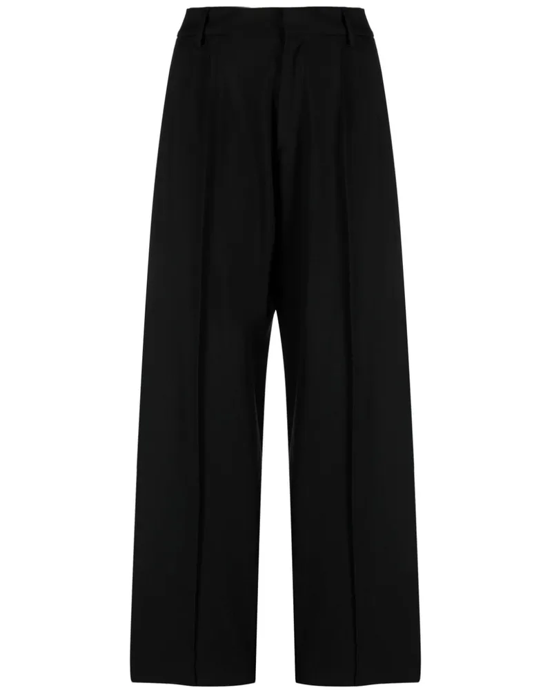Giuseppe di Morabito Hose mit Falten - Schwarz Schwarz