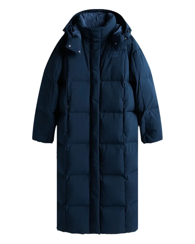 Tommy Hilfiger Gesteppter Kapuzenmantel - Blau Blau