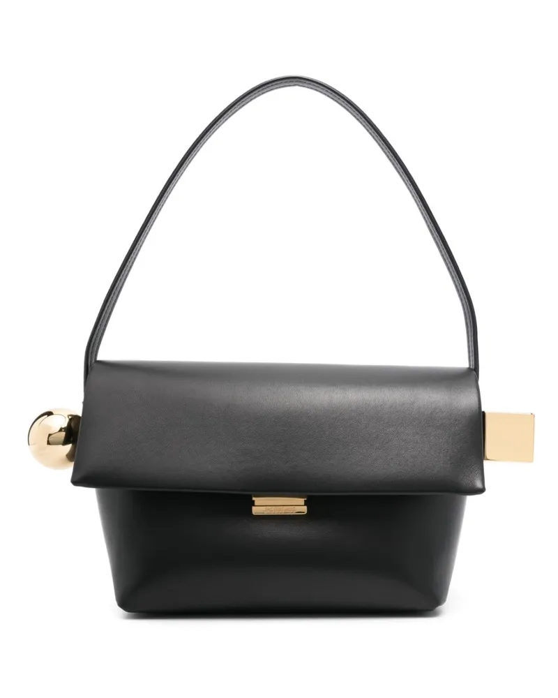 Jacquemus Le Rond Carre Schultertasche - Schwarz Schwarz