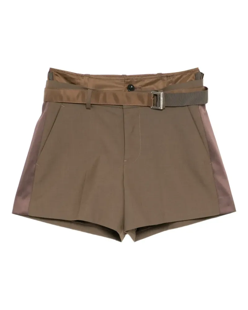 Sacai belted shorts - Braun Braun