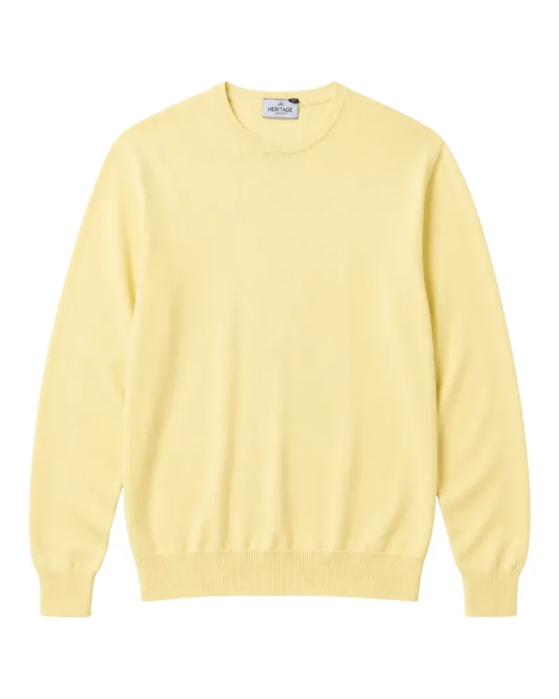Heritage Pullover mit gerippten Details - Gelb Gelb